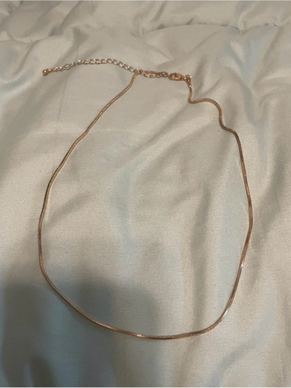 Elegant Rose Gold Snake Chain Necklace - Women Jewelry